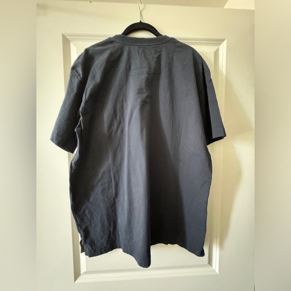 Carhartt  Heavyweight Short Sleeve Pocket Shop T Shirt Blue Size L Loose Fit - Picture 2 of 9